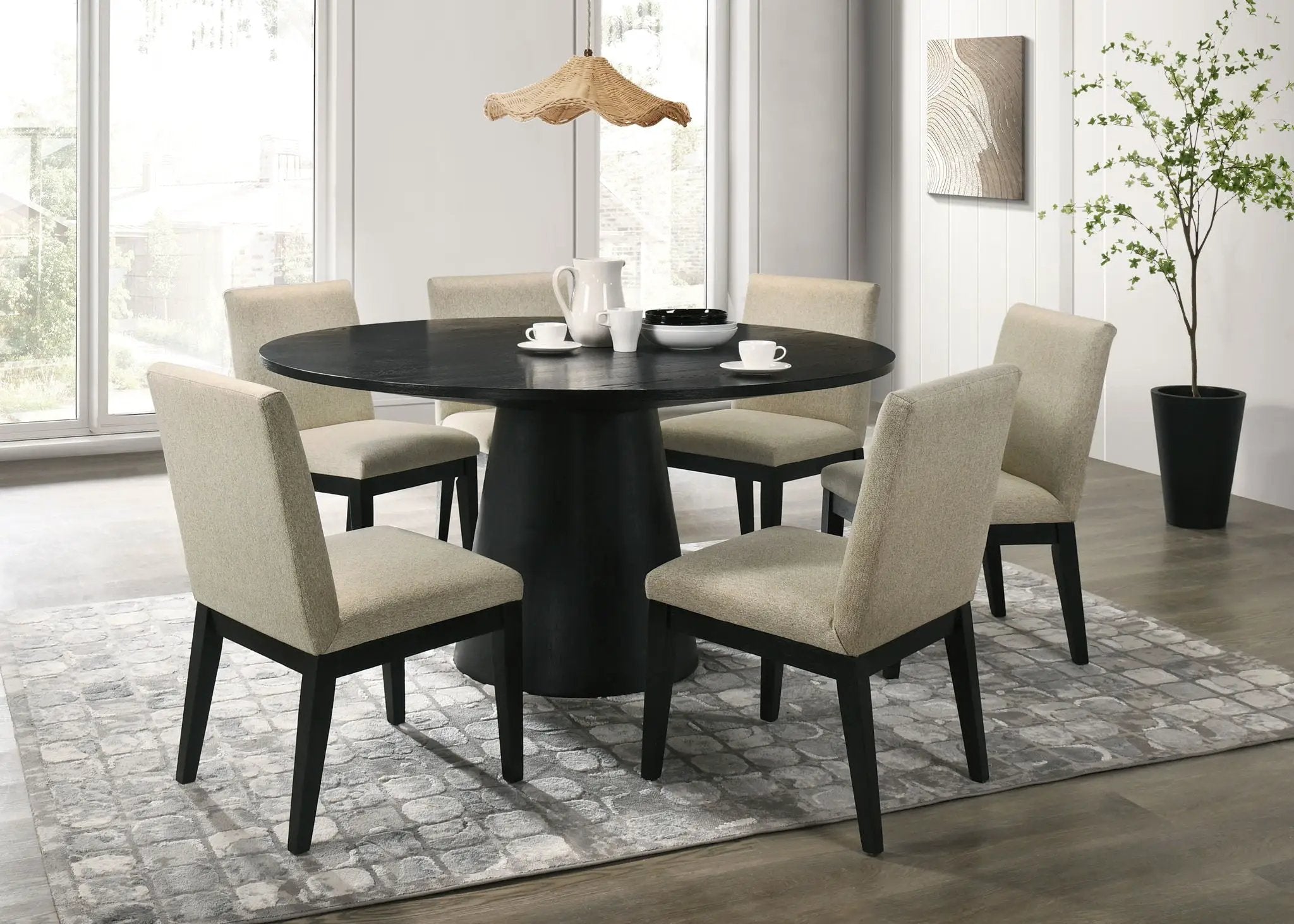 Jasper - Round Dining Table Set by Unique Piece Furniture