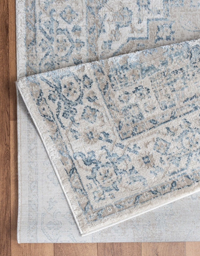 Noble - 5'3" X 7'3" Area Rug - Ivory, Polyester by HouseOfZazla