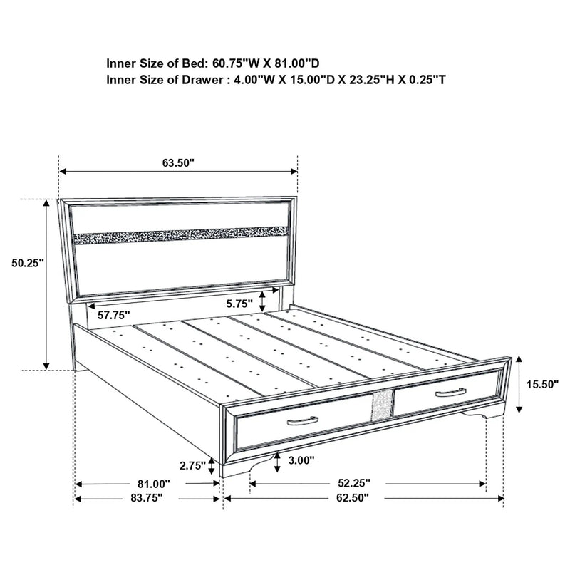 Corbin - Glittering Bedroom Set