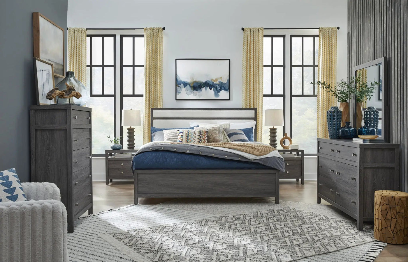Merrifield - Upholstered Panel Bed by Unique Piece Furniture