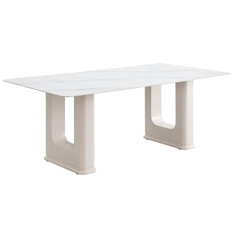 Kalam - Dining Table - Ceramic Top & Beige by Unique Piece Furniture