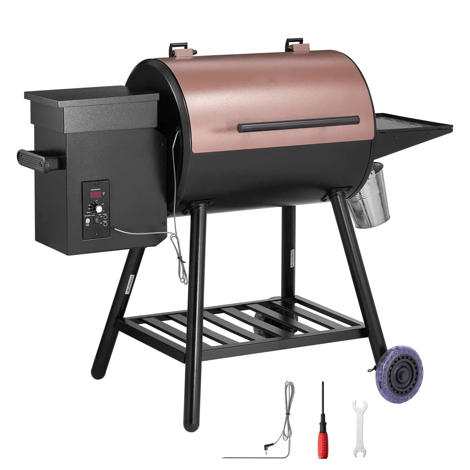 Wood Pellet Grill Smoker Outdoor Electric BBQ Grills 456 Sq.in Cook Area by HouseOfZazla