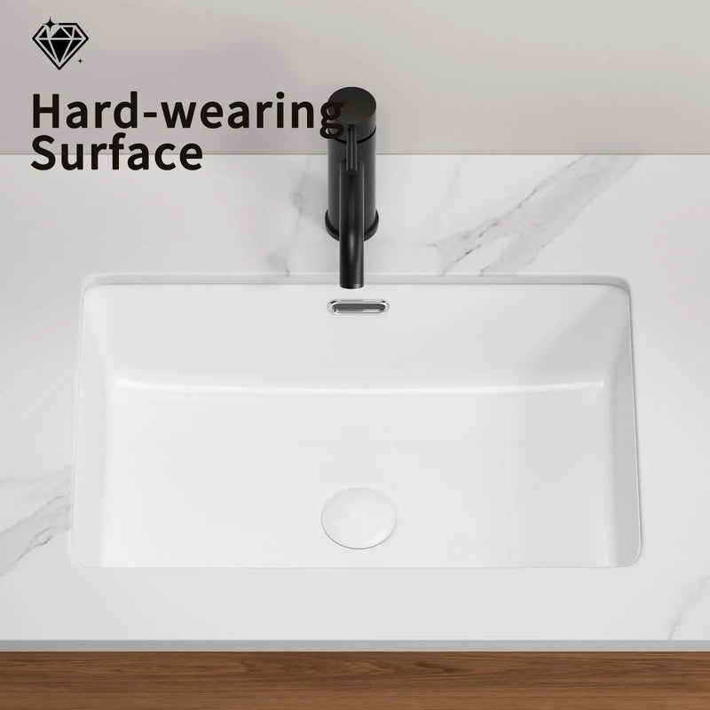 Rectangular Undermount Bathroom Sink by HouseOfZazla