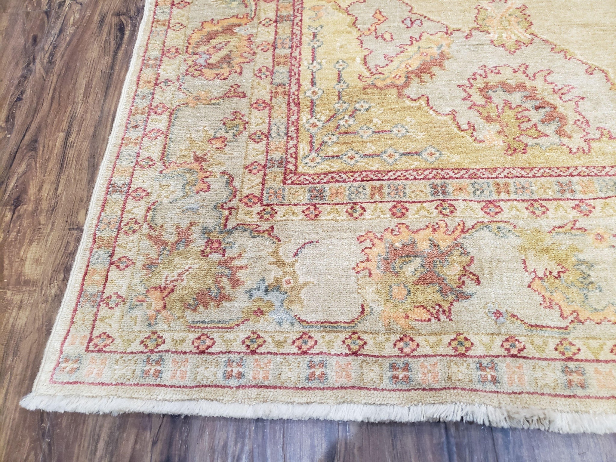 6x9 Turkish Oushak Rug, Wool Rug, Hand Knotted by Jewel Rugs