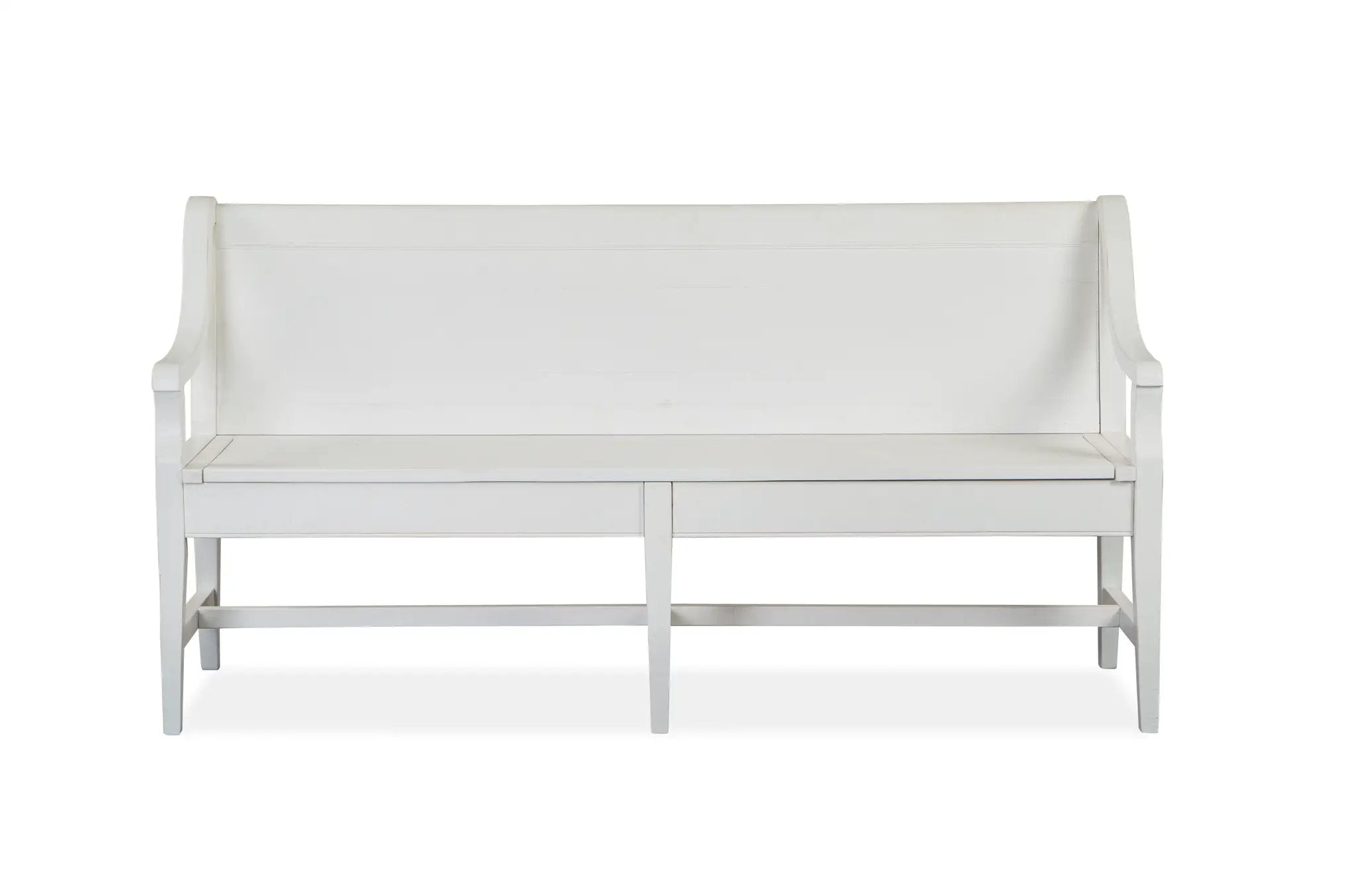 Heron Cove - Bench With Back - Chalk White by Unique Piece Furniture