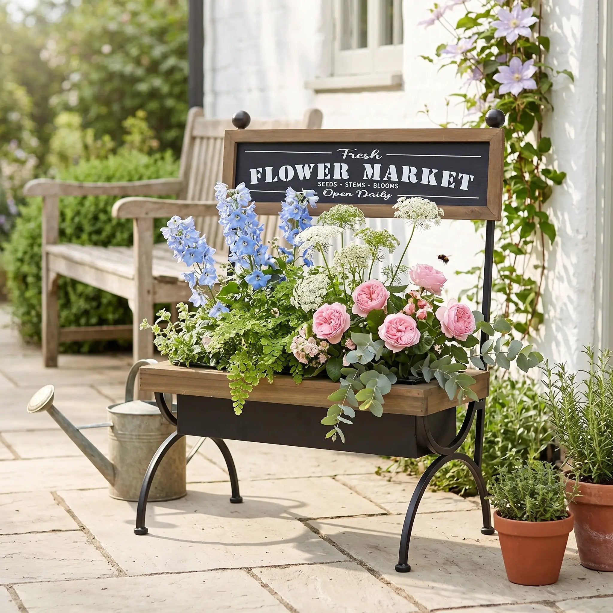 19x11x24" Rustic Planter by HouseOfZazla