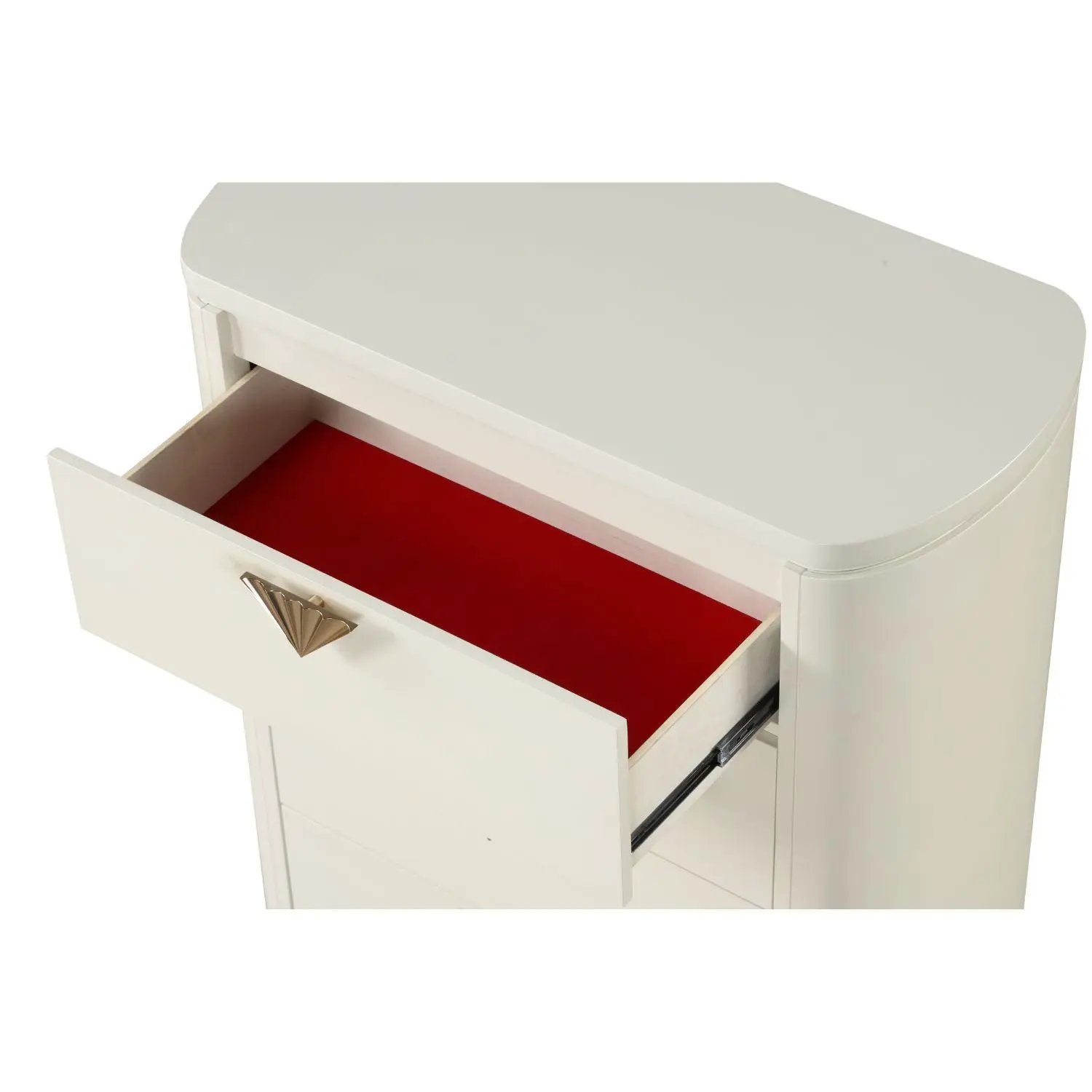 La Pierre - 5 Drawer Chest - Beige by HouseOfZazla
