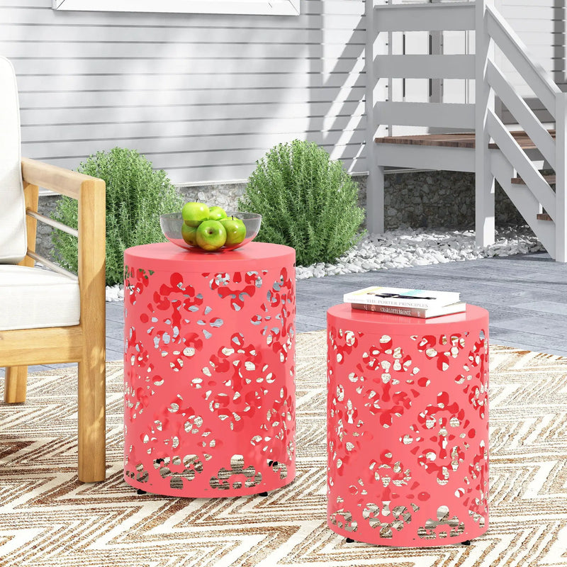 Outdoor Metal Modern Design End Table by HouseOfZazla