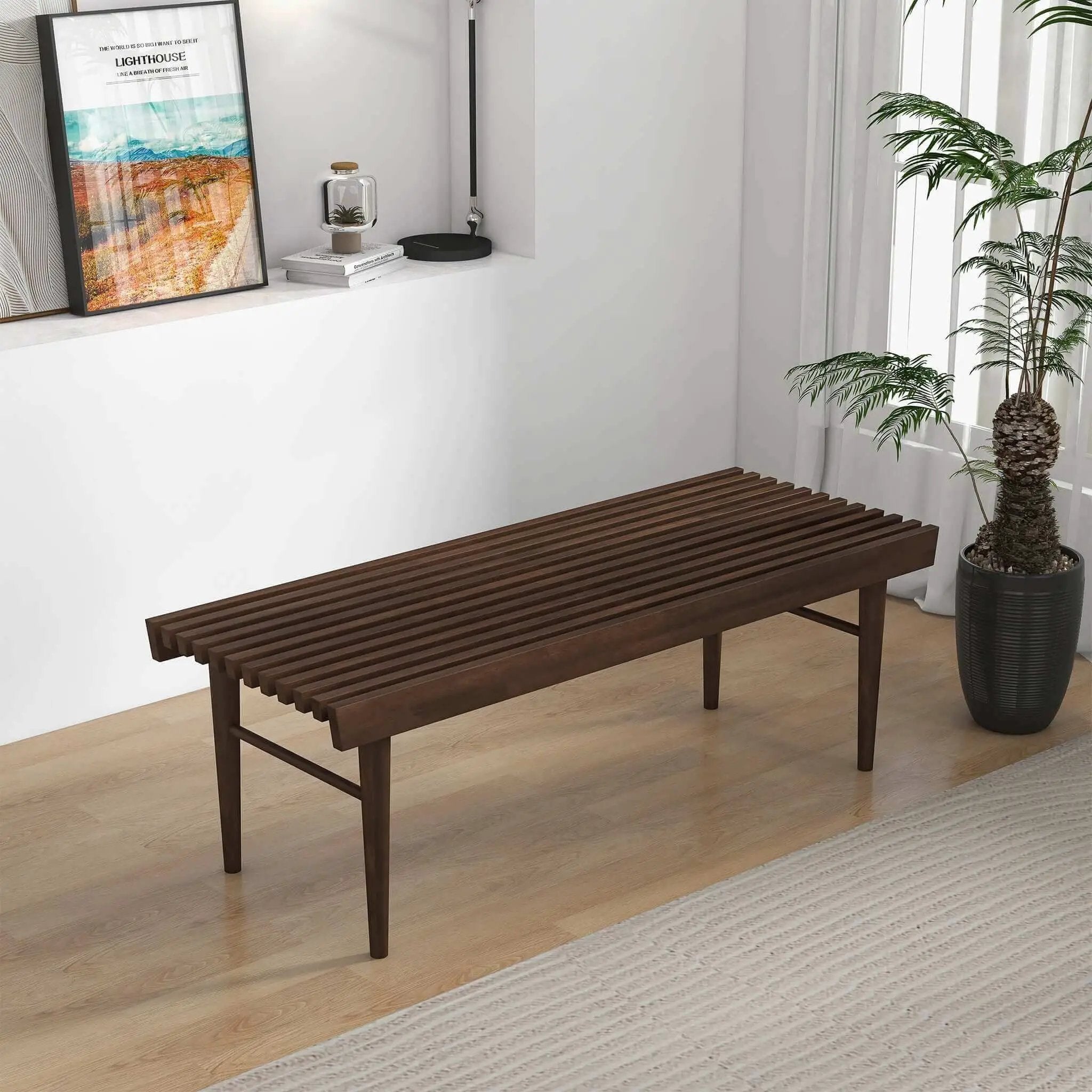 Mia - Bench - Dark Brown by Unique Piece Furniture