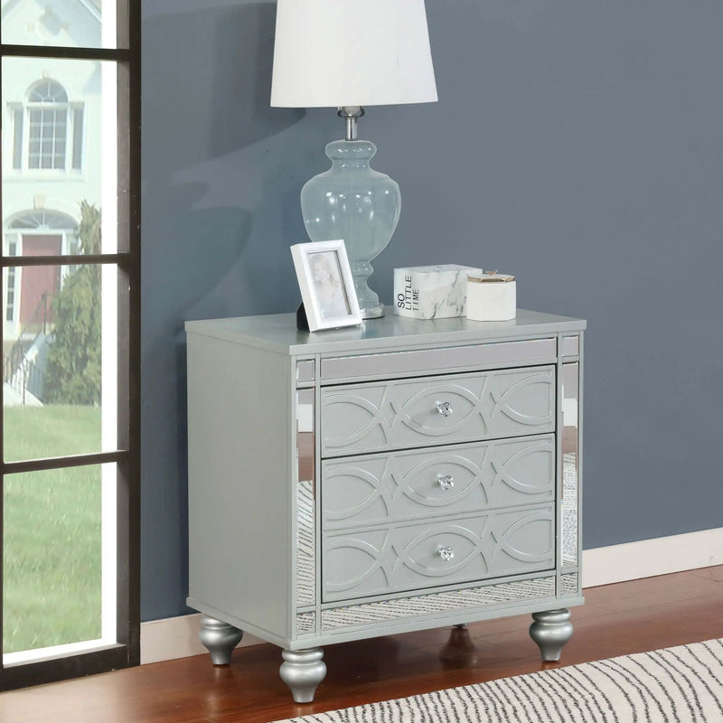 Menlo - 2 Drawer Nightstand - Gray
