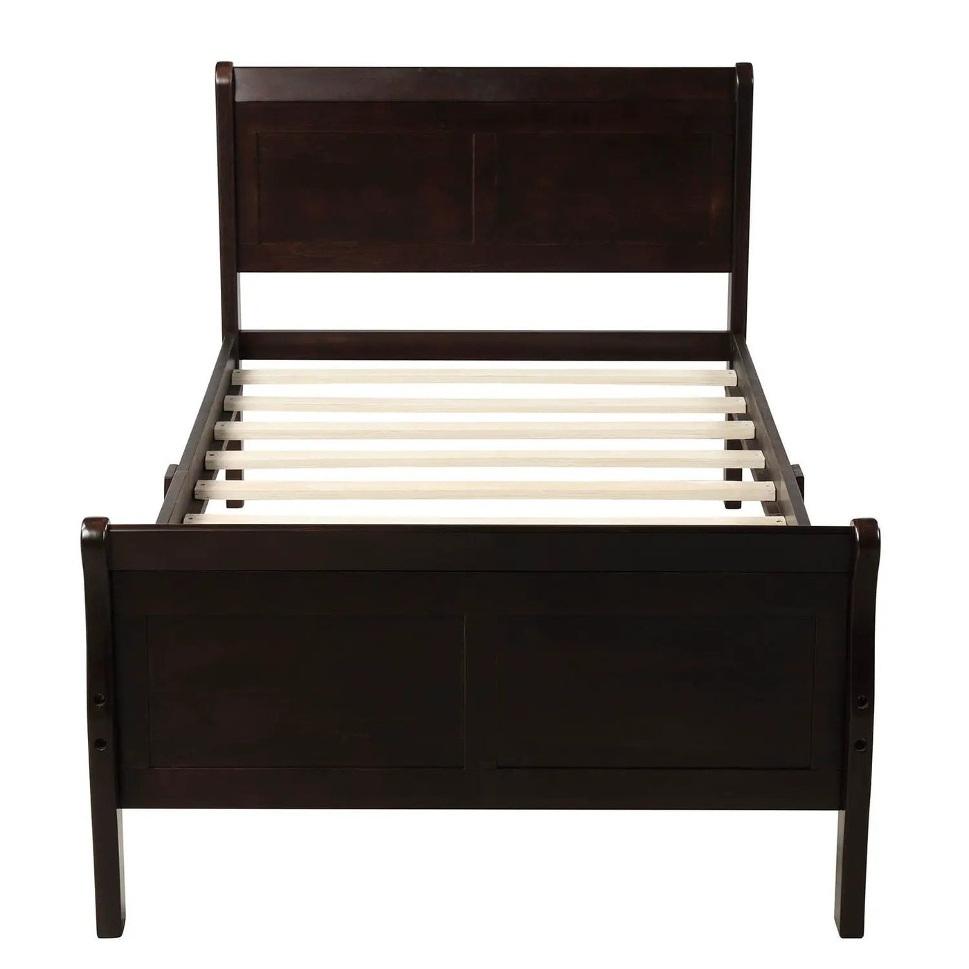 Platform Bed Frame Mattress Foundation Sleigh Bed With Headboard / Footboard / Wood Slat Suppor by Unique Piece Furniture