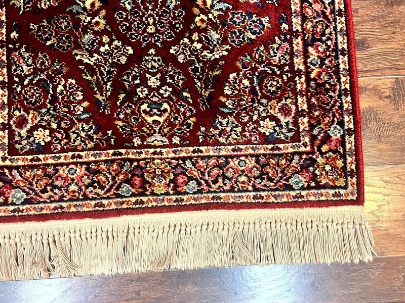 Karastan Rug 3x5 Red Sarouk #785, Small Karastan Wool Pile Rug, Original 700 Series, Discontinued Vintage Karastan Carpet by Jewel Rugs