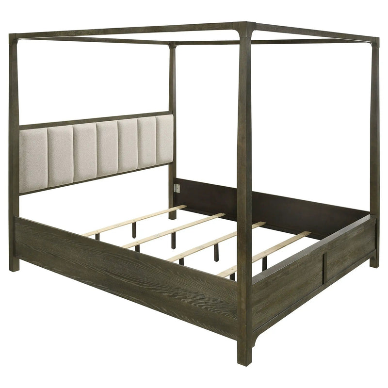 Gran Park California King Four Poster Canopy Bed Dark Cocoa by Unique Piece Furniture