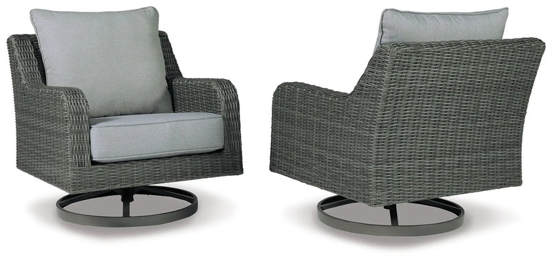Elite Park - Swivel Lounge w/ Cushion - Gray by Unique Piece Furniture