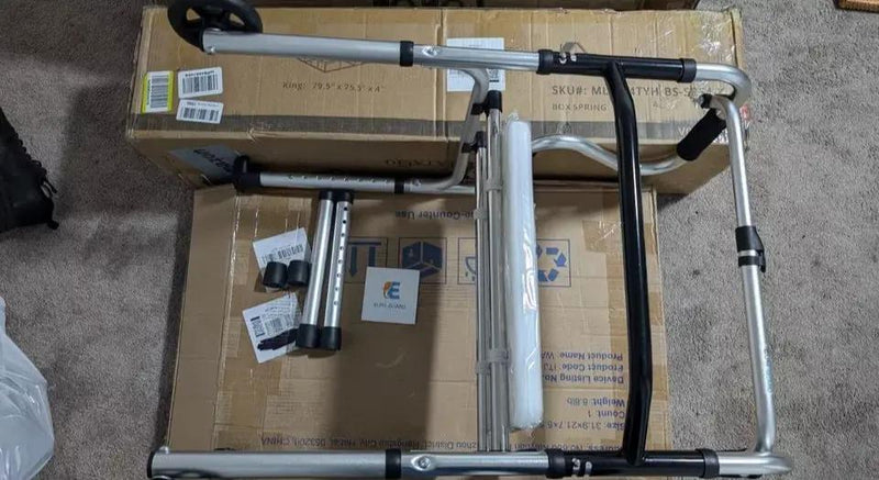 Open Box ElphGuard 4in1 Walkers for Seniors, Front Wheeled Walker, 2 Wheel Standard Walker by Selzalot