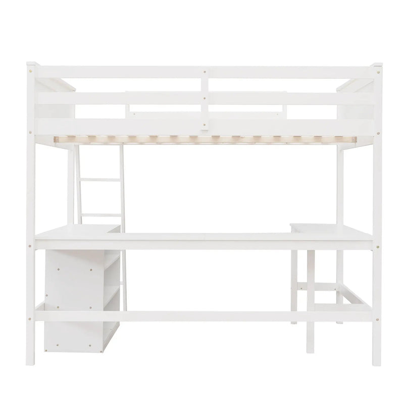 Loft Bed With Shelves With Desk