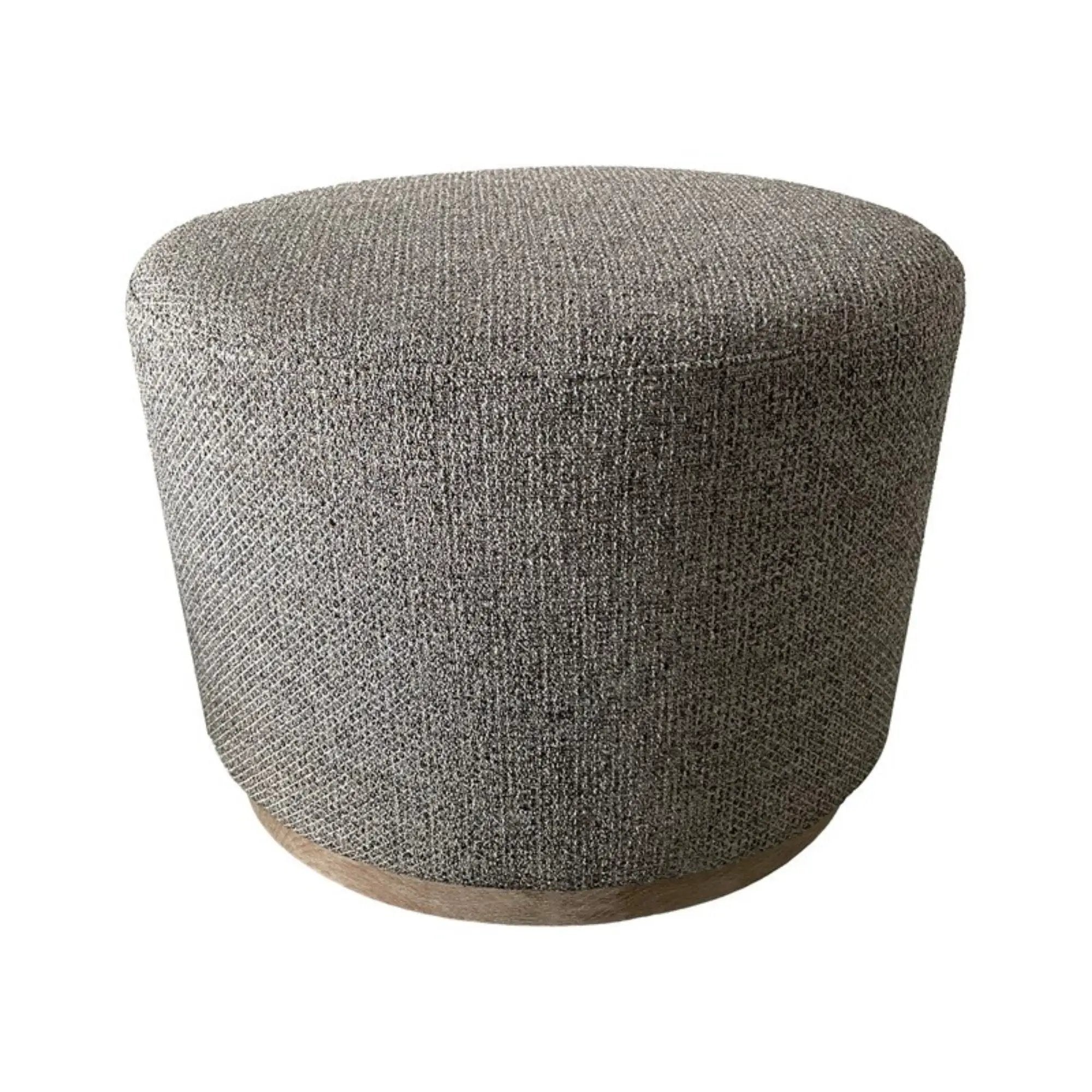 Oval Accent Ottoman - Brown by HouseOfZazla