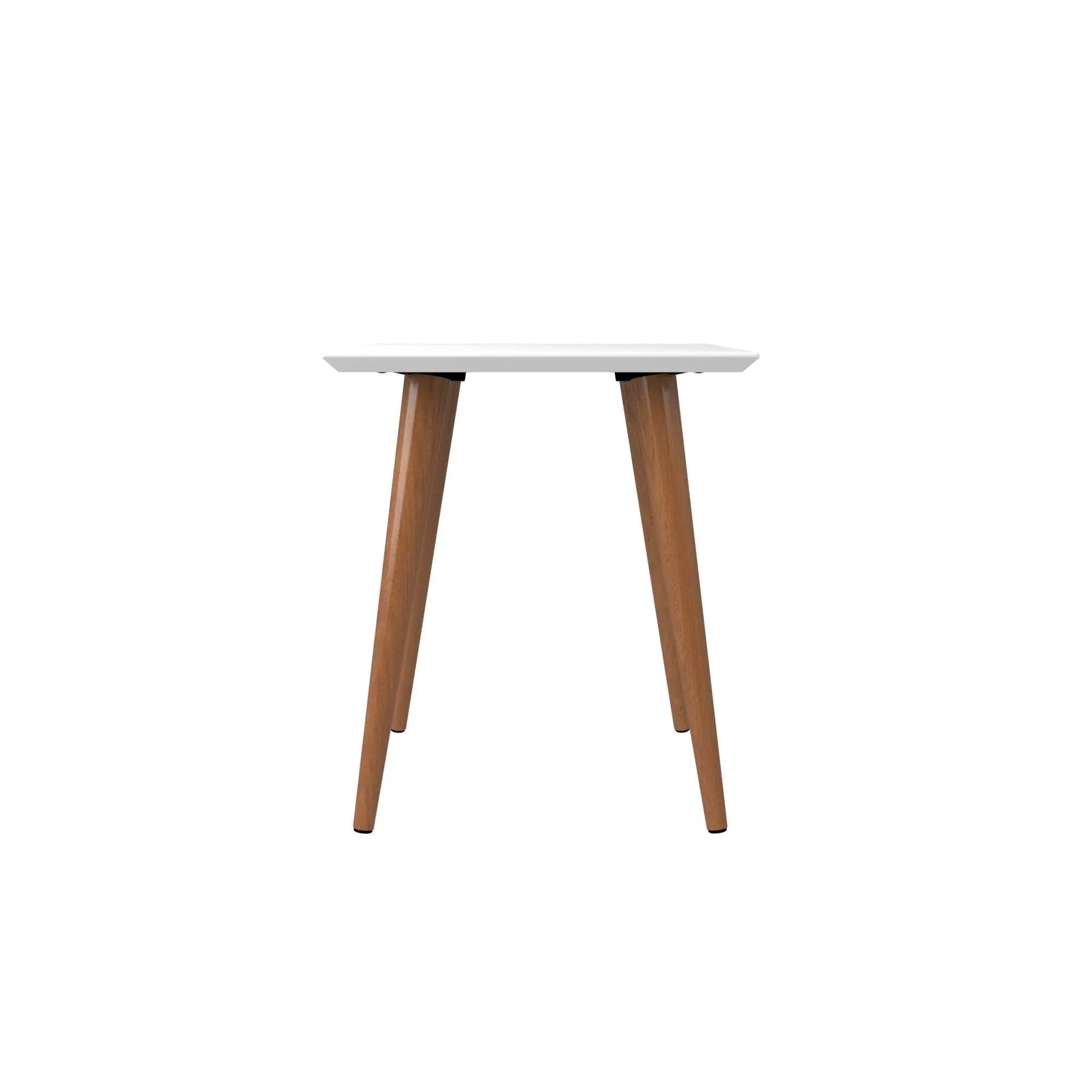 Utopia - Square End Table - White by HouseOfZazla