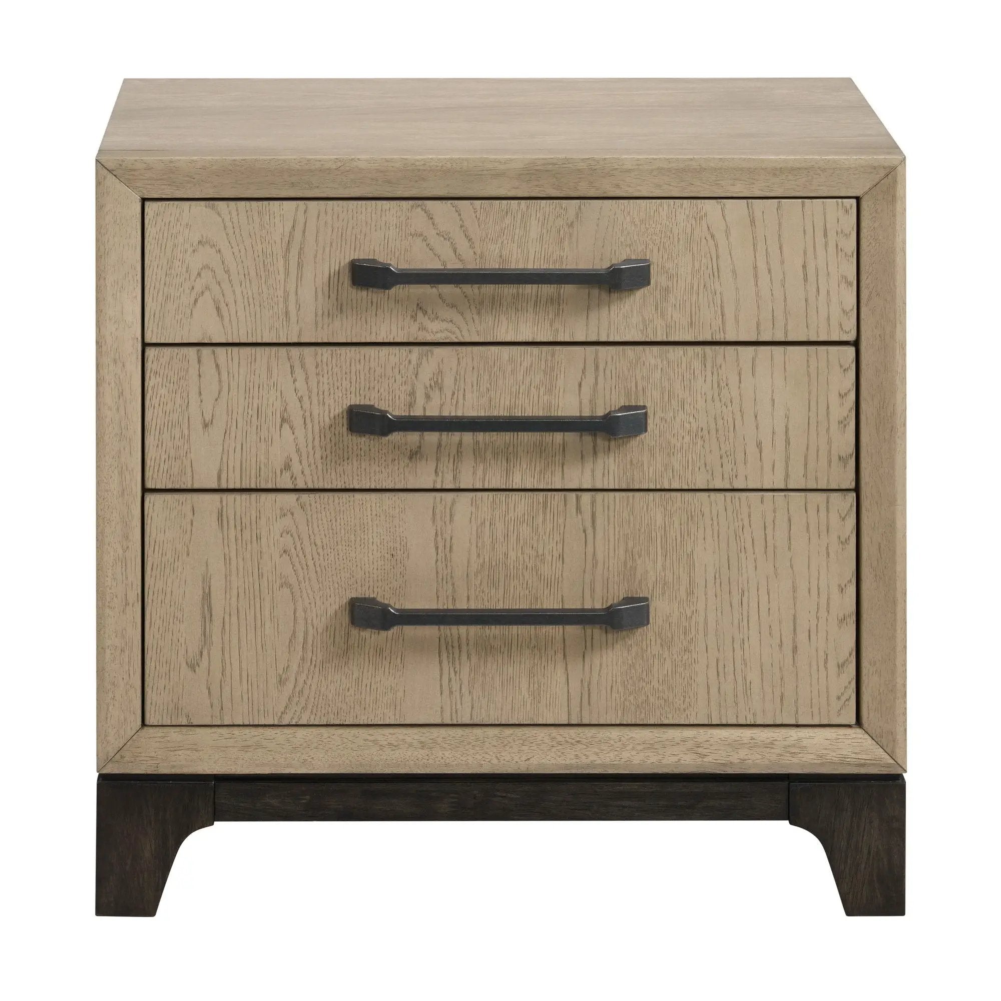 3 Drawer Nightstand With USB Charging Port - Brown by HouseOfZazla