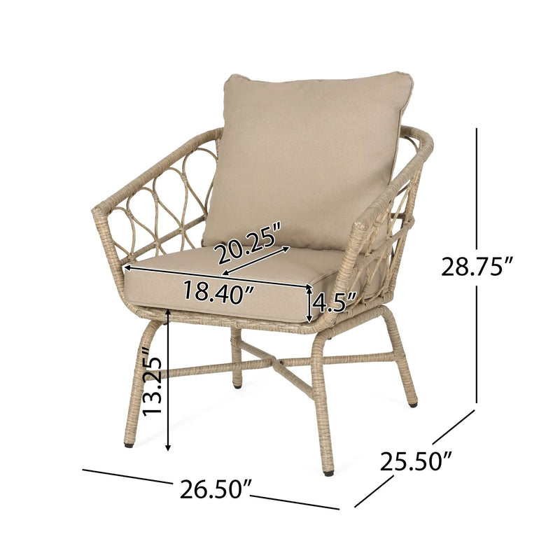 Bruce 3Pc Chat Set by HouseOfZazla