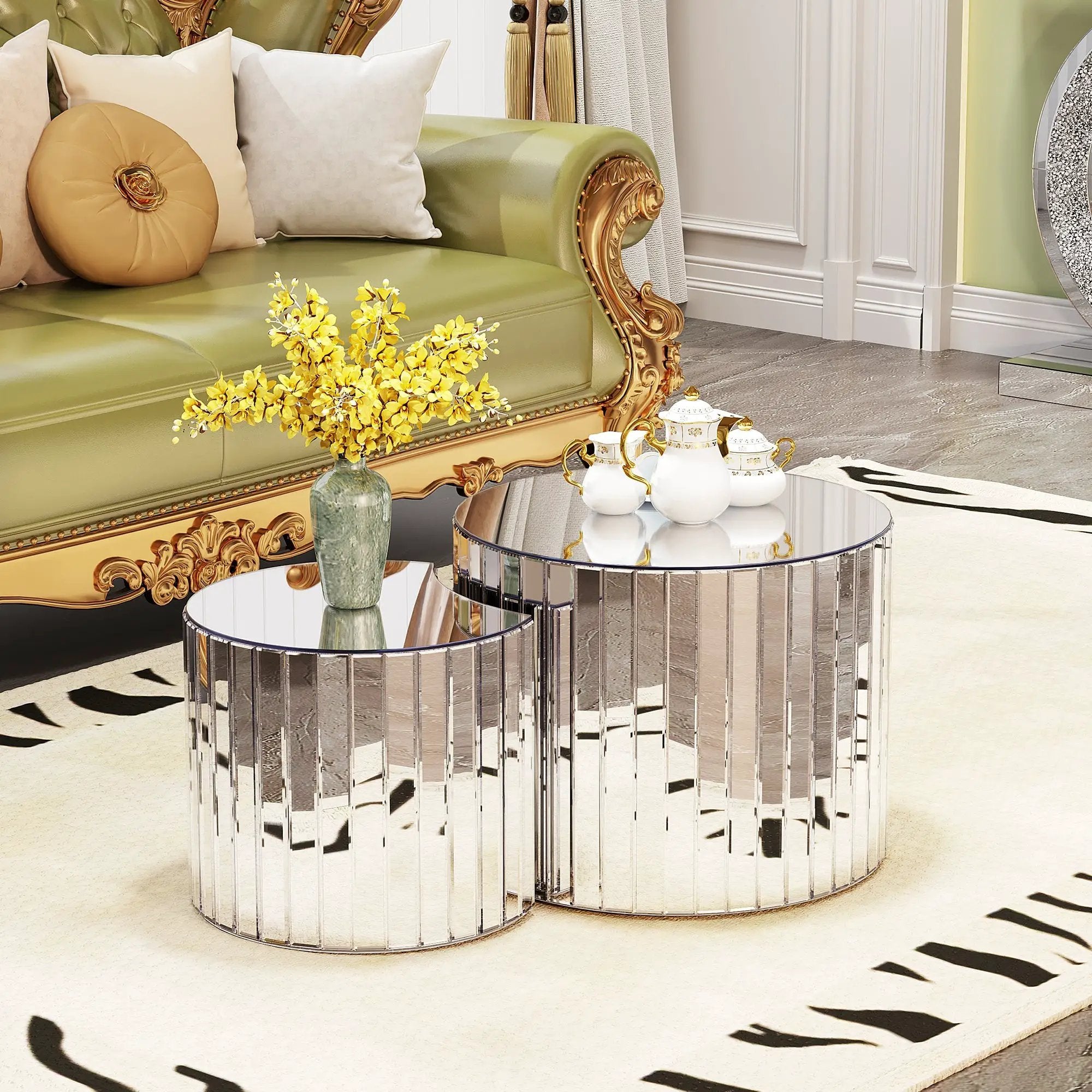 Luxury Mirror Coffee Table by HouseOfZazla