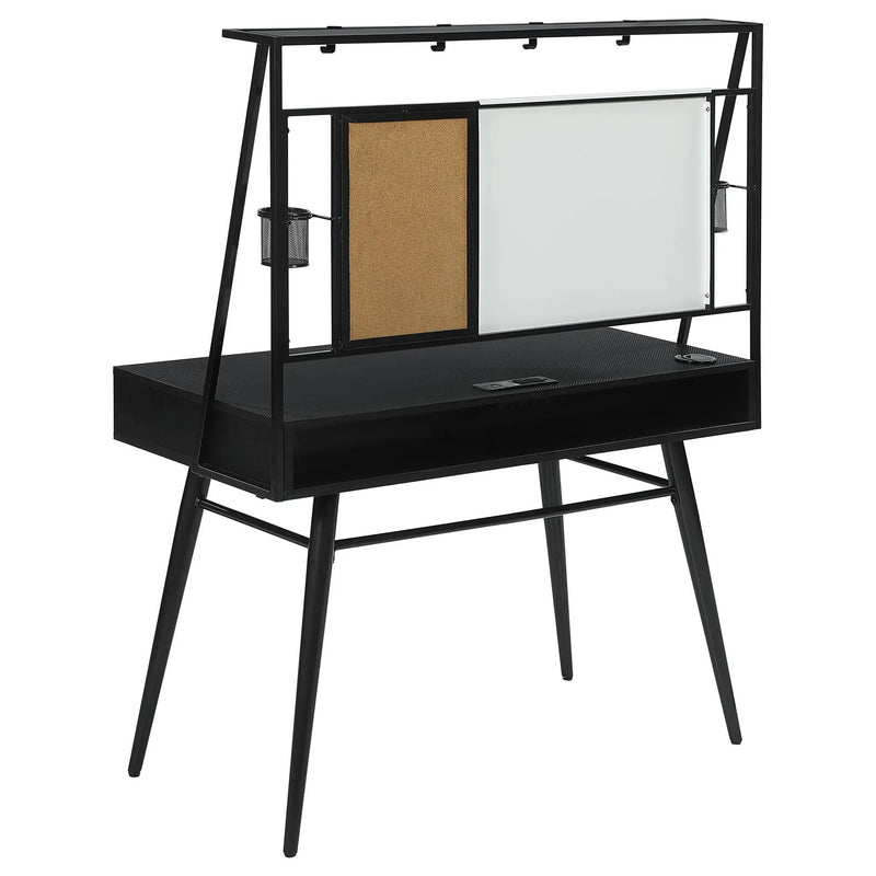 Jessie 47-inch Writing Desk with Whiteboard and USB Black by Unique Piece Furniture