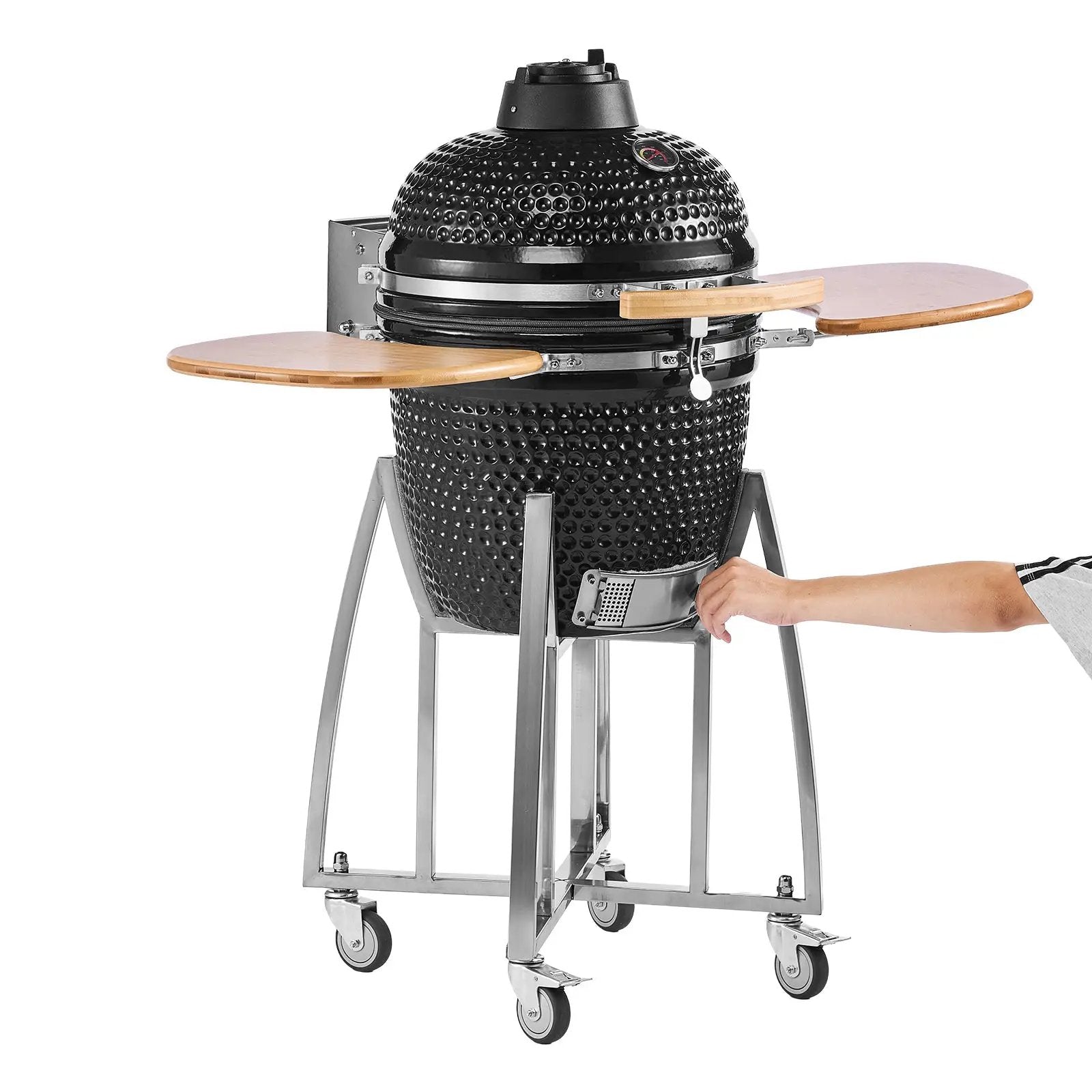 Charcoal Smoker and Grill, 18" Kamado by HouseOfZazla