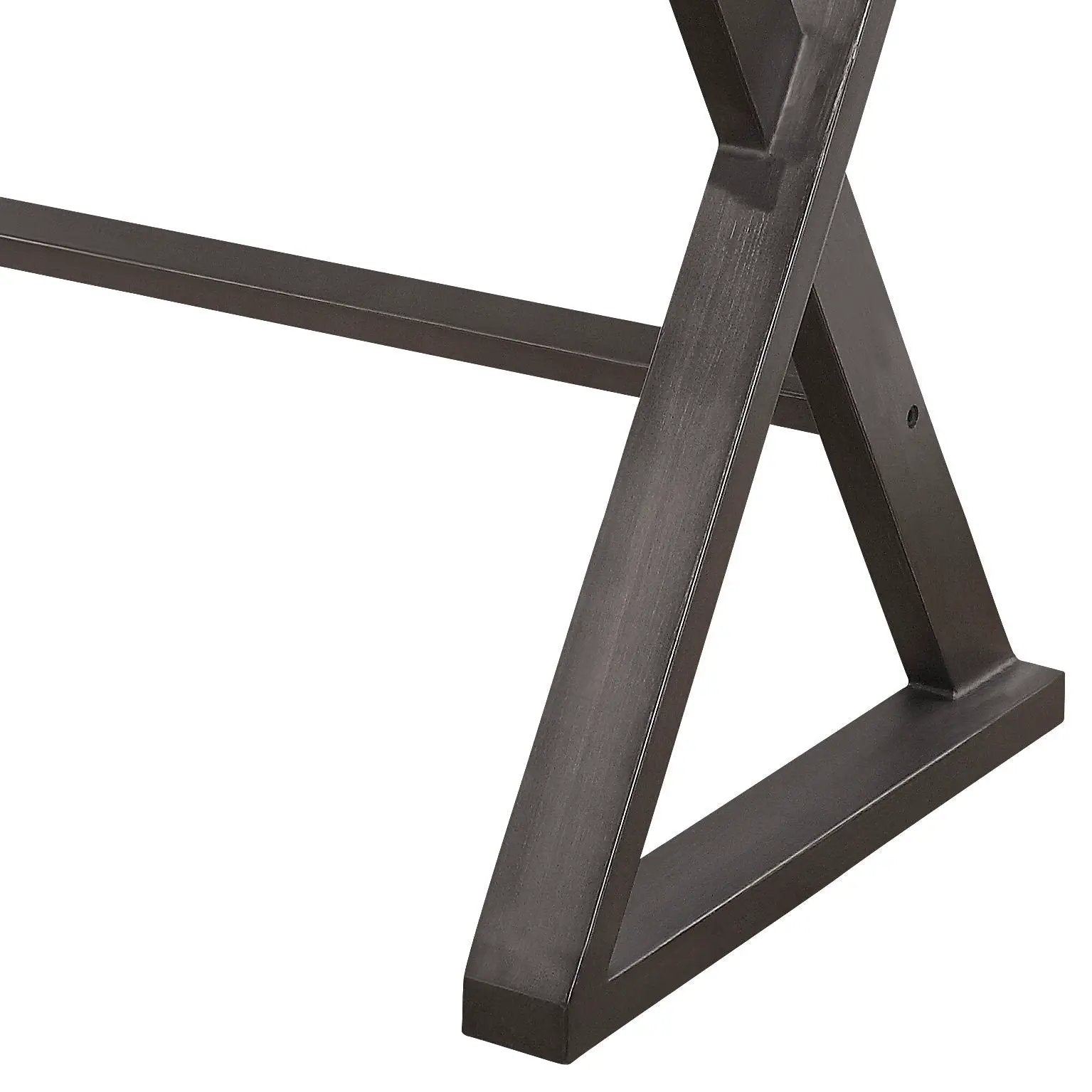 Danton - Aluminum Top Grain Leather Rectangular Writing Desk - Gold by Unique Piece Furniture