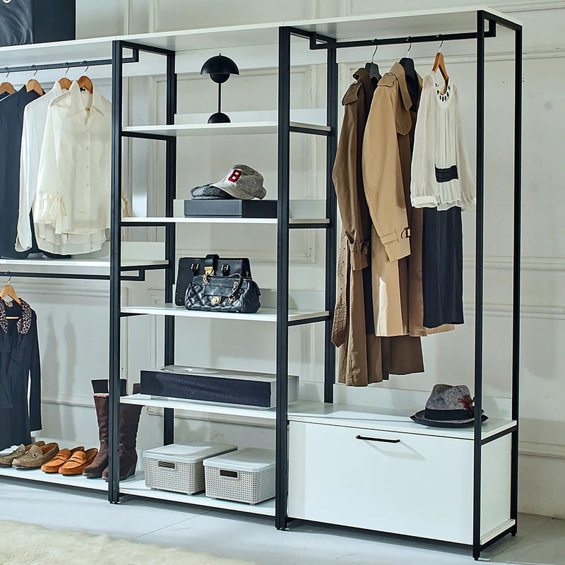 Fiona - Freestanding Walk-In Closet System - White by HouseOfZazla