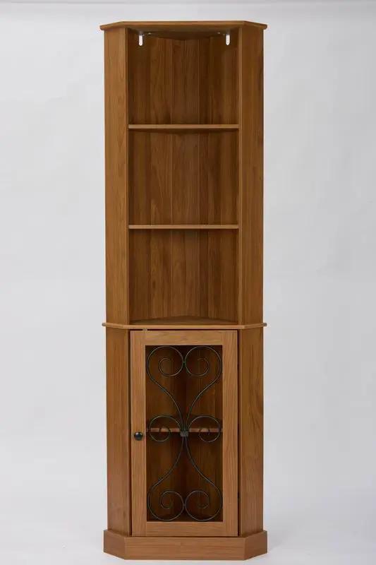 Tall Corner Bar Cabinet with Storage by HouseOfZazla