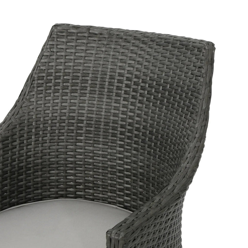 Hillhurst Outdoor Chair Set of 2 with Weather Resistant Cushions by HouseOfZazla
