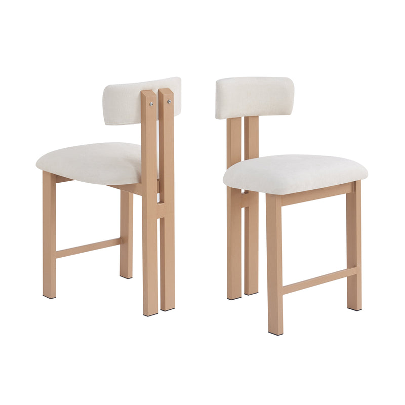 26.5'' Stylish Round Stools with Low Back by HouseOfZazla