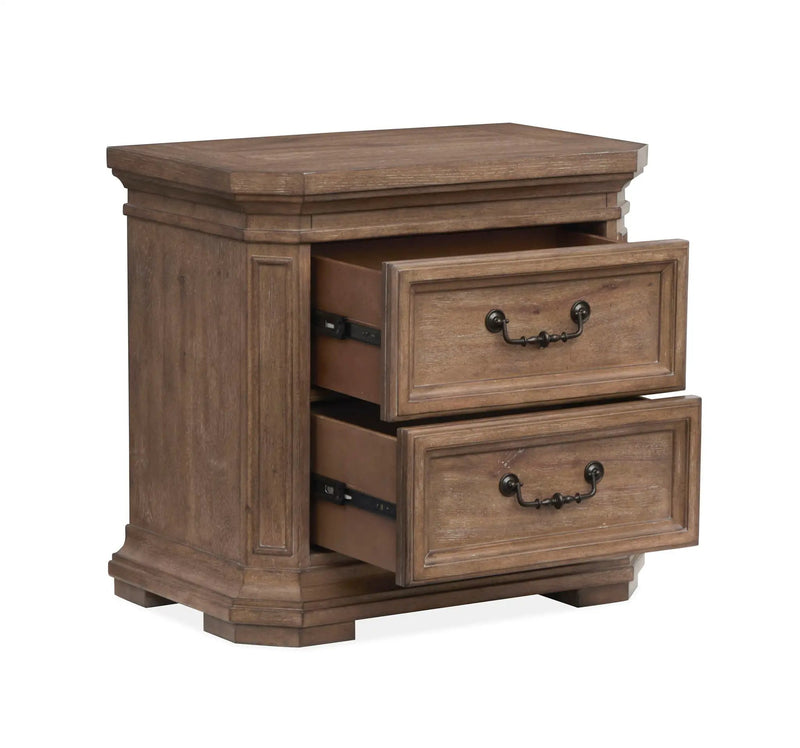 Adler Court - Drawer Nightstand - Florentine Walnut by Unique Piece Furniture