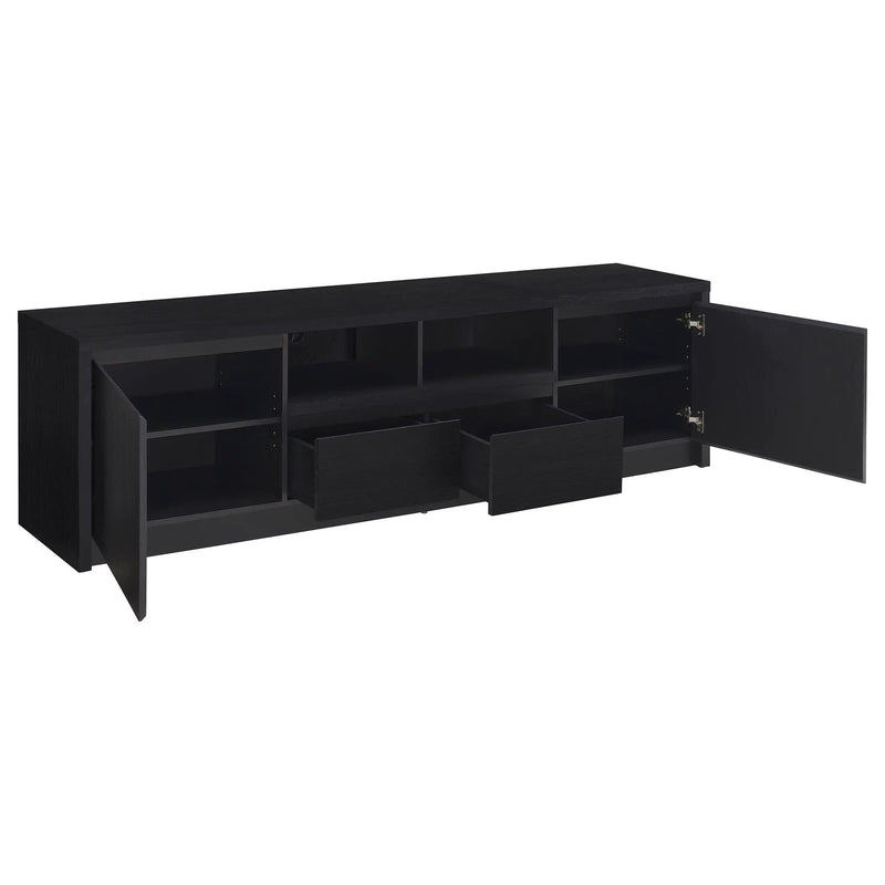 Winfield 78-inch 2-door TV Stand Media Console Black by Unique Piece Furniture