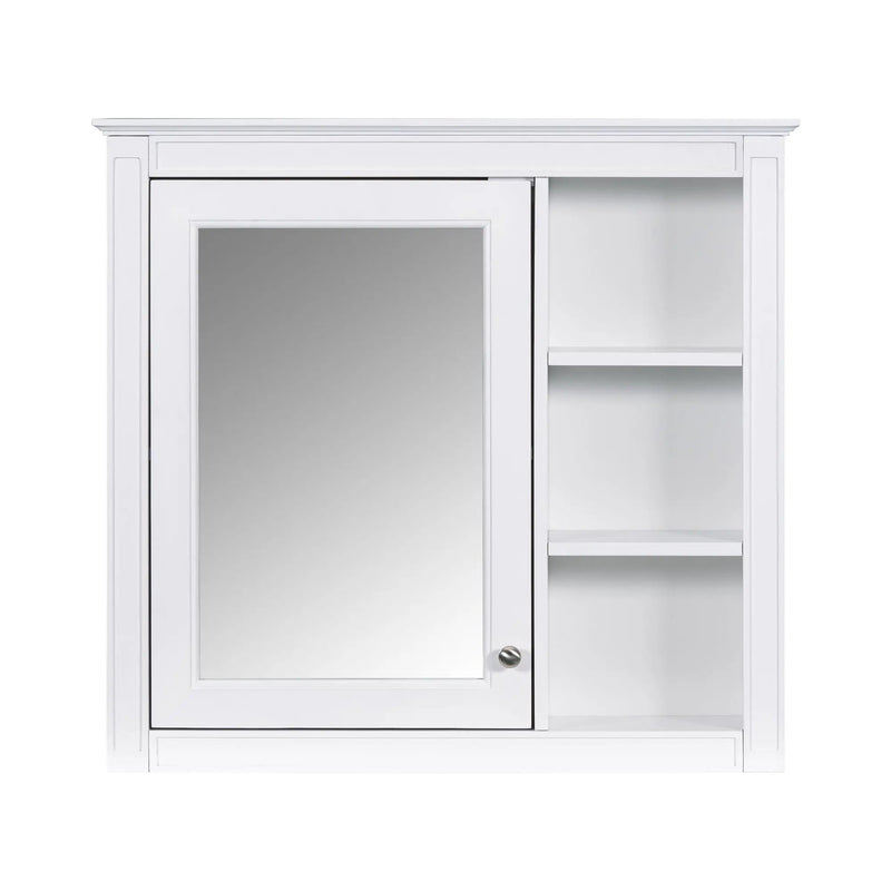 Bathroom Vanity With Medicine Cabinet, Royal Mirror Cabinet, Modern Bathroom Storage Cabinet With 2 Soft Closing Doors And 4 Drawers by HouseOfZazla