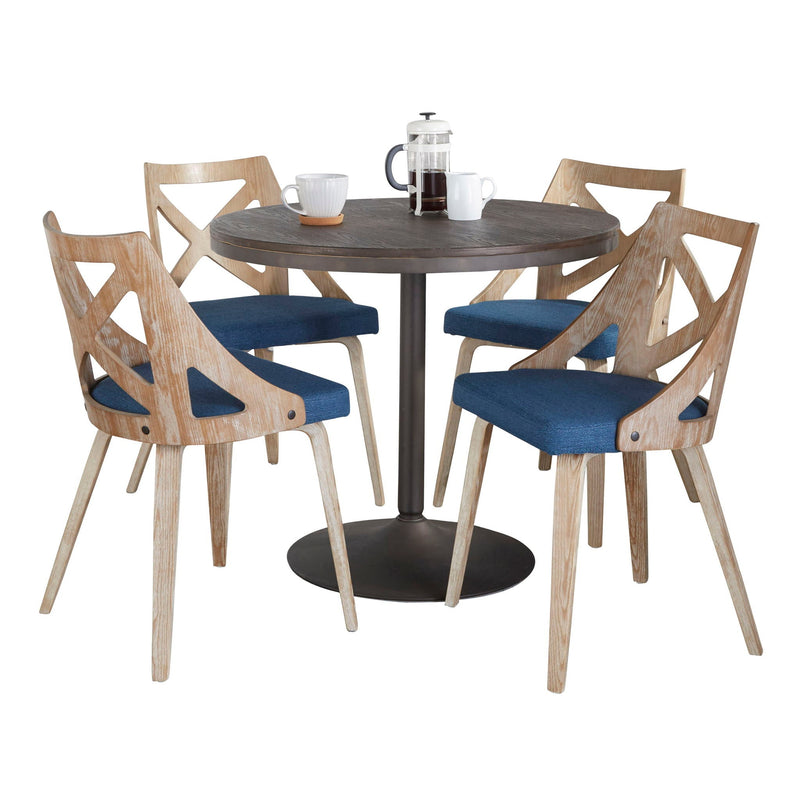 Dakota Charlotte - 5 Piece Contemporary Dining Set by HouseOfZazla