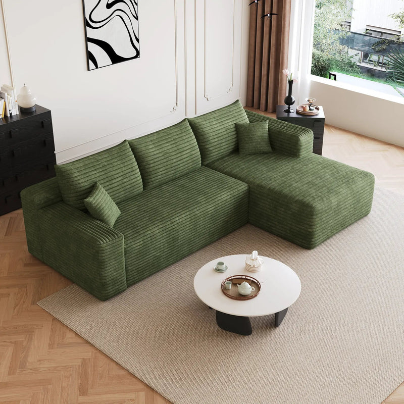 95" Cloud Sectional Sofa by HouseOfZazla