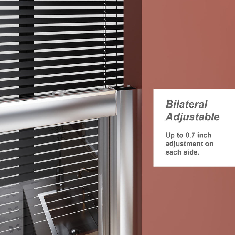 Sliding Shower Door With And Handle - Chrome by HouseOfZazla
