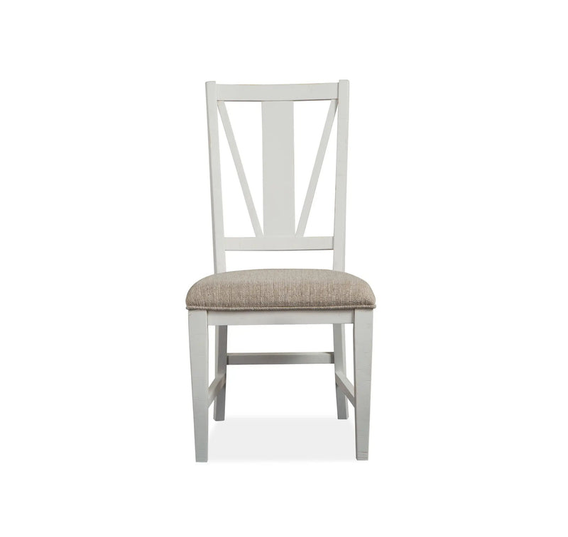 Heron Cove - Dining Side Chair With Upholstered Seat (Set of 2) - Chalk White by Unique Piece Furniture
