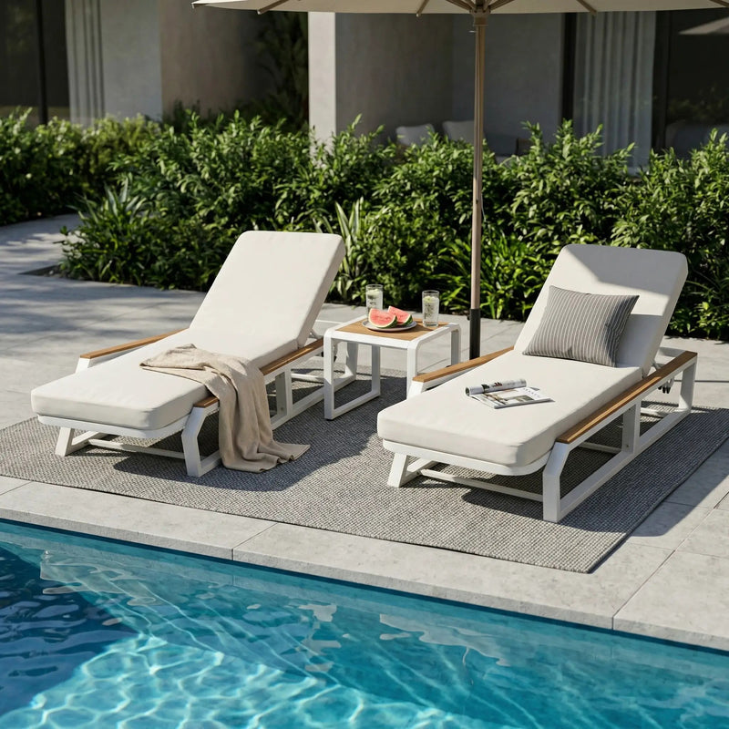 5-Piece Outdoor Chaise Lounge Set by HouseOfZazla