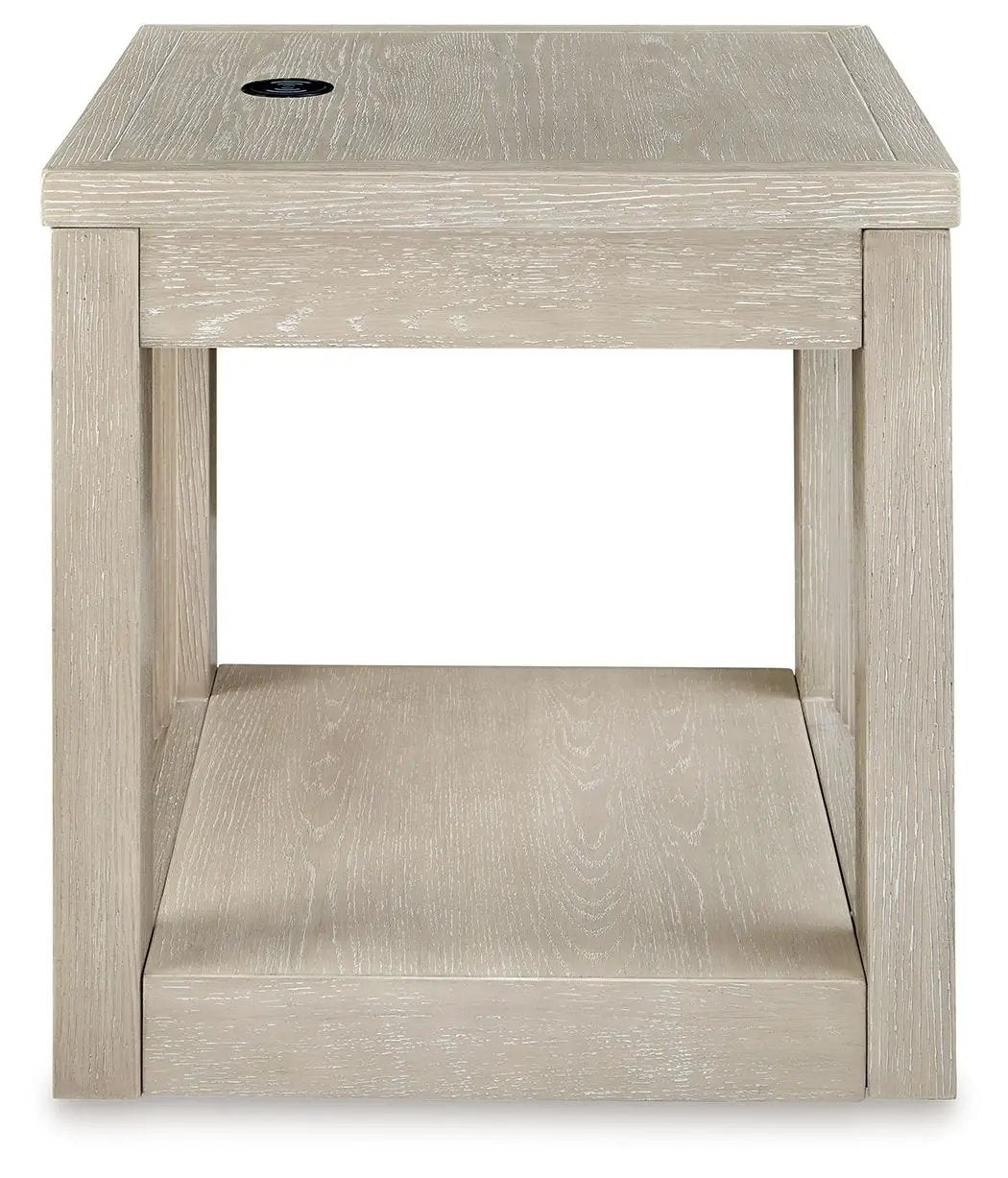 Marxhart - Square End Table - Bisque by Unique Piece Furniture