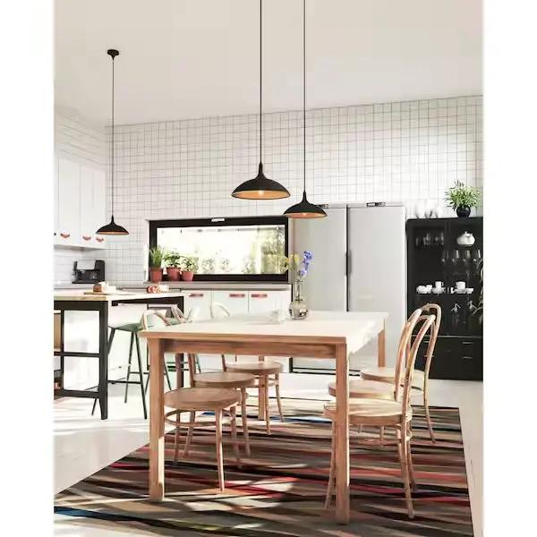 Open Box ALORA MOOD Abel 14 in. 1 Light 60-Watt Brushed Gold Pendant Light by Selzalot
