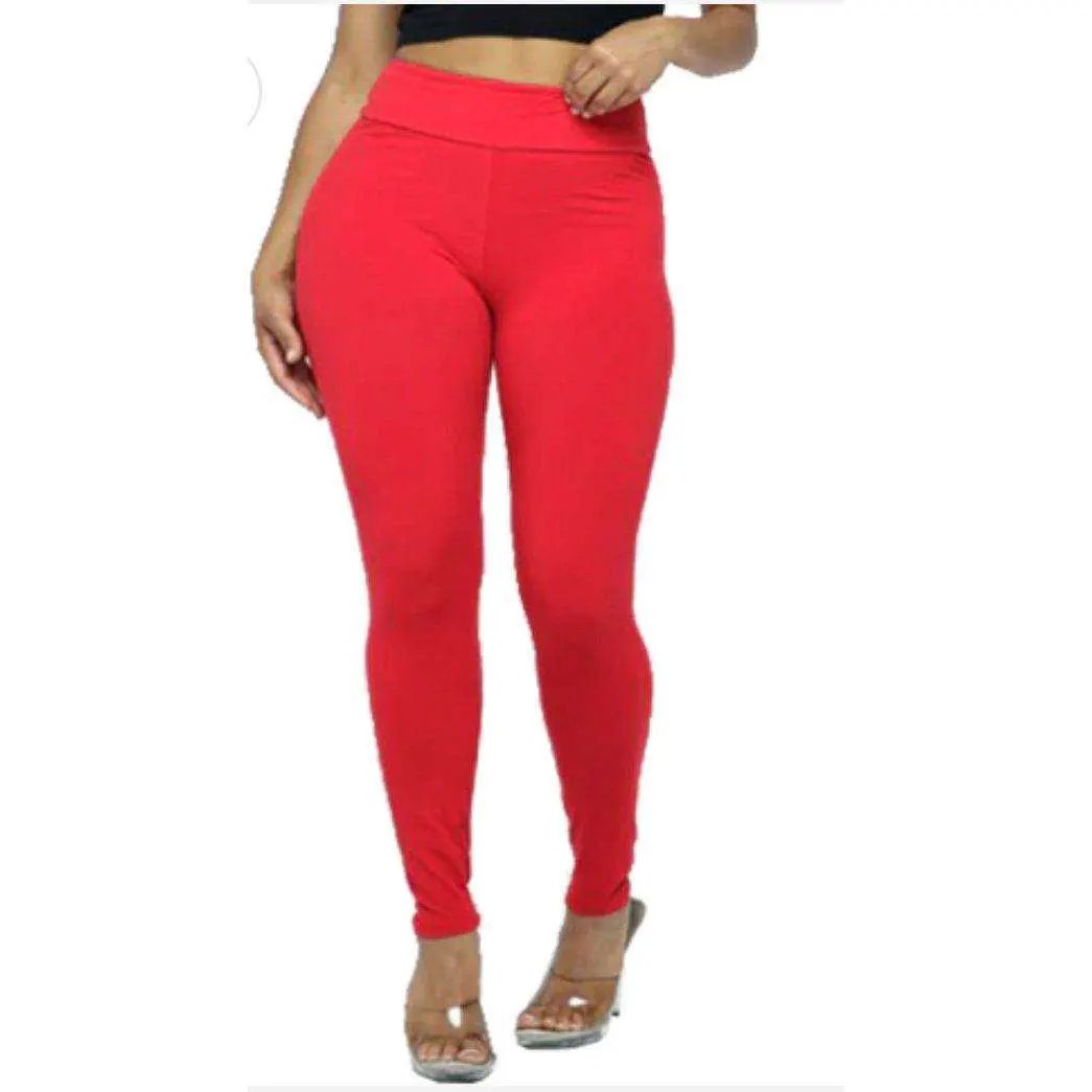 SOLID SEAMLESS LEGGINGS - PLUS by Selzalot