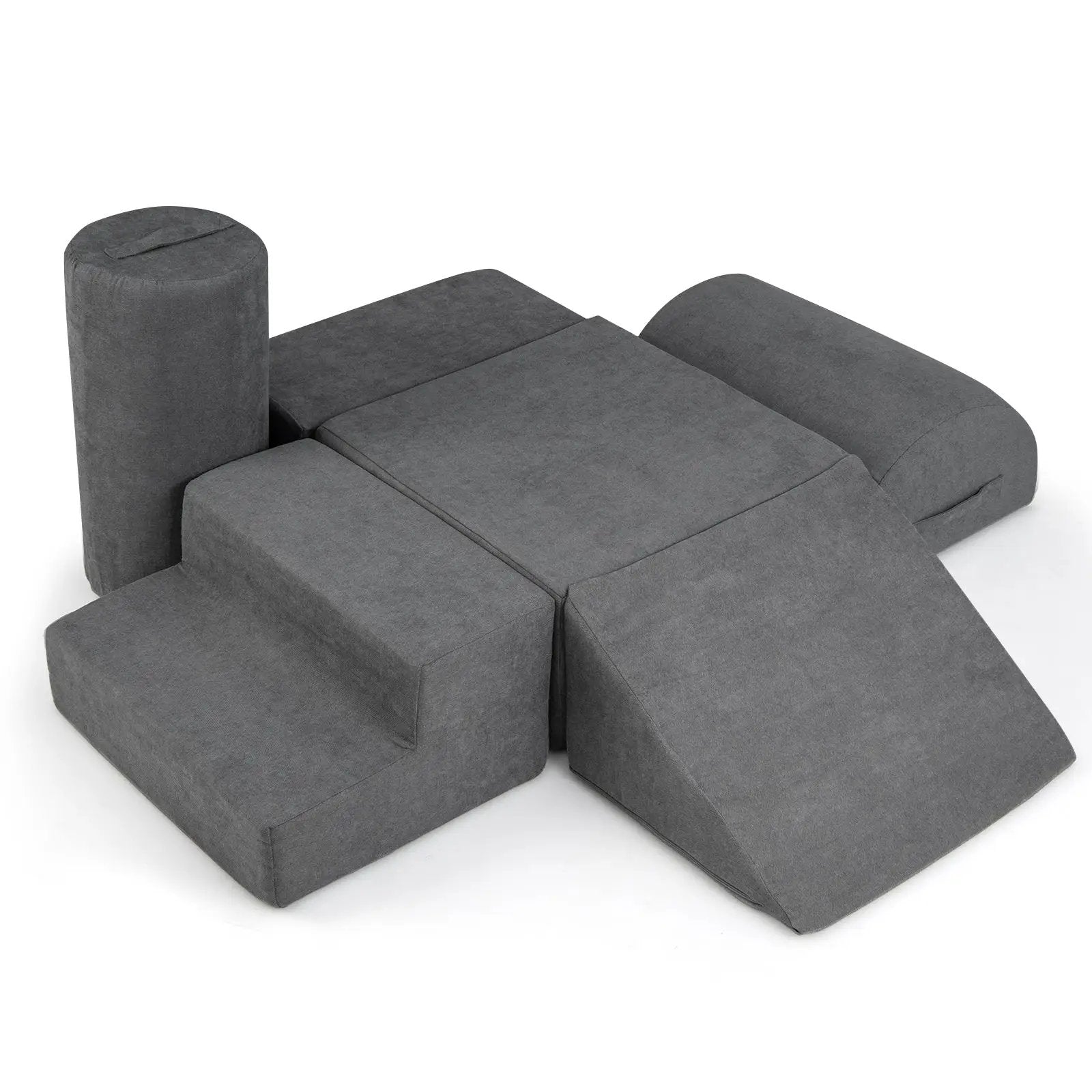 6-Piece Baby Climbing Blocks with 30D High-Density Foam and Carrying Handles by DirectDeals