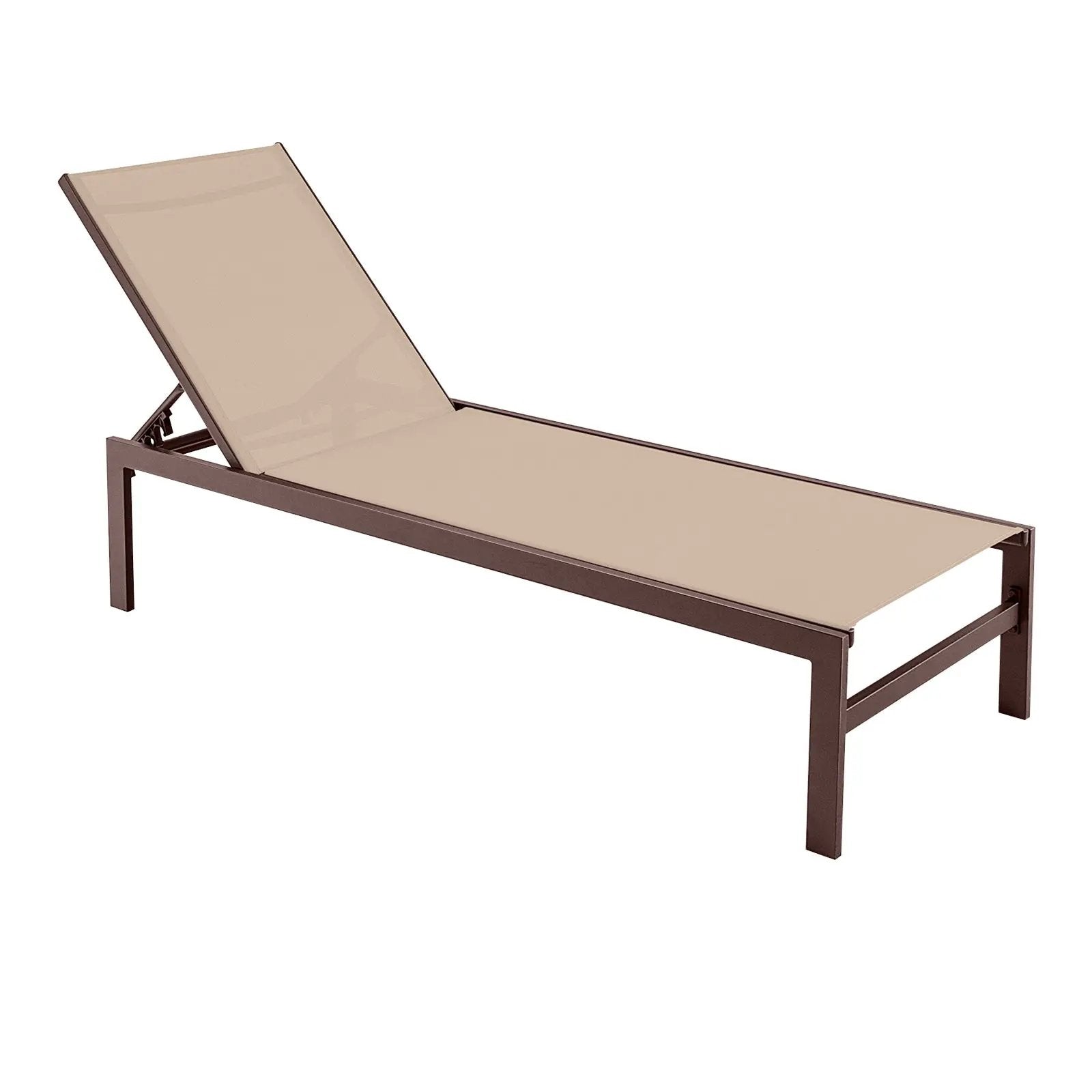 6-Position Chaise Lounge Chairs with Rustproof Aluminium Frame by DirectDeals