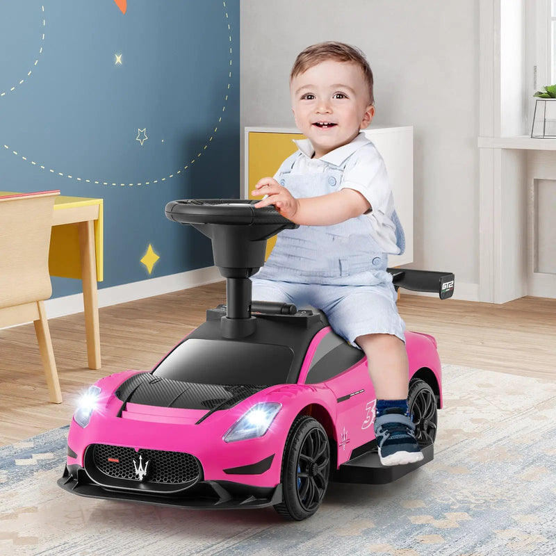 6V Electric Kids Ride on Push Car Maserati Licensed with Foot Pedal and Music by DirectDeals