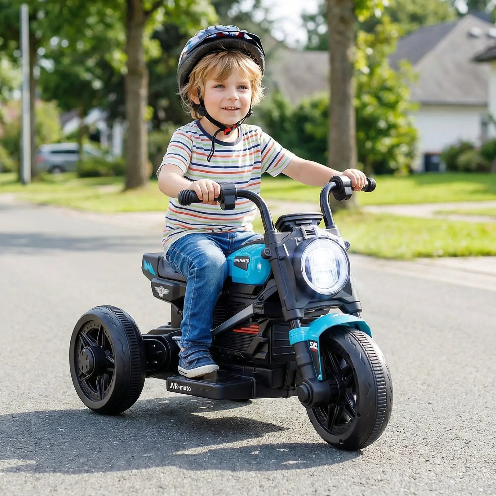 6V Kids Electric Motorcycle with LED Headlight and Music for Toddlers Aged 3-5 by DirectDeals