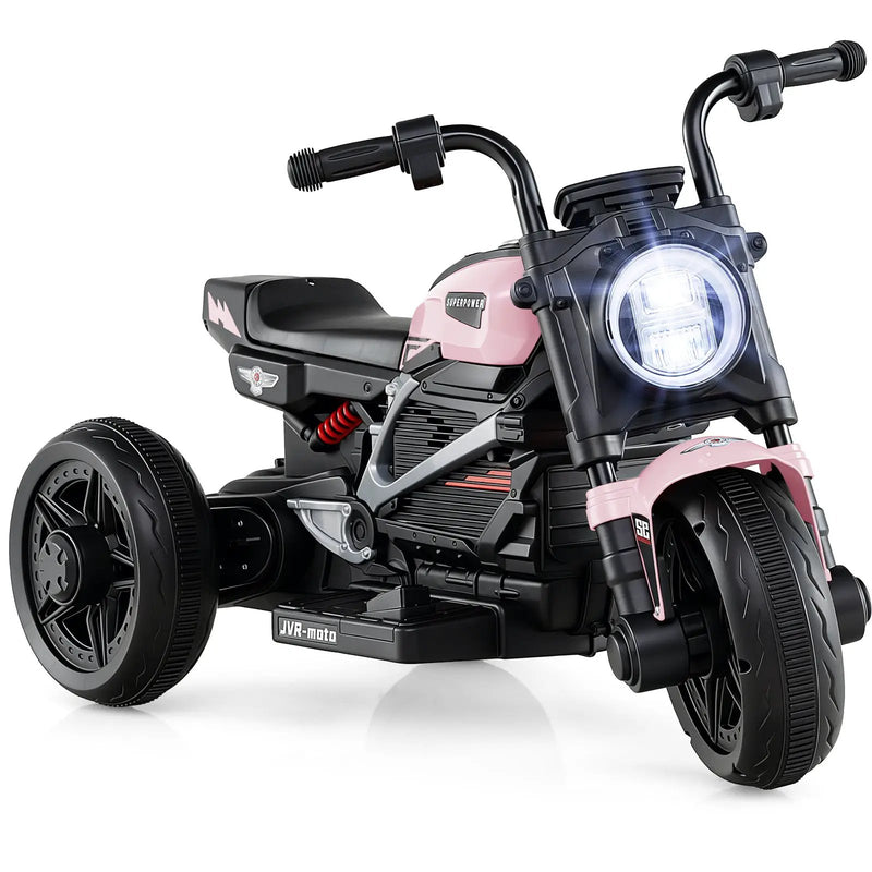 6V Kids Electric Motorcycle with LED Headlight and Music for Toddlers Aged 3-5 by DirectDeals