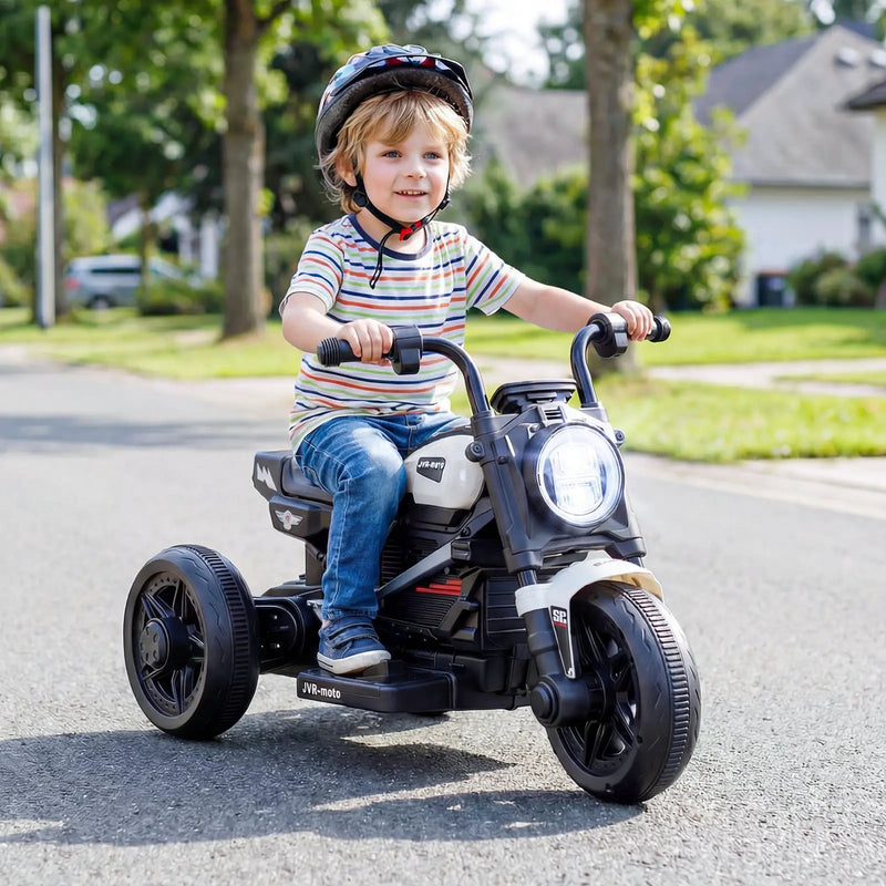 6V Kids Electric Motorcycle with LED Headlight and Music for Toddlers Aged 3-5 by DirectDeals