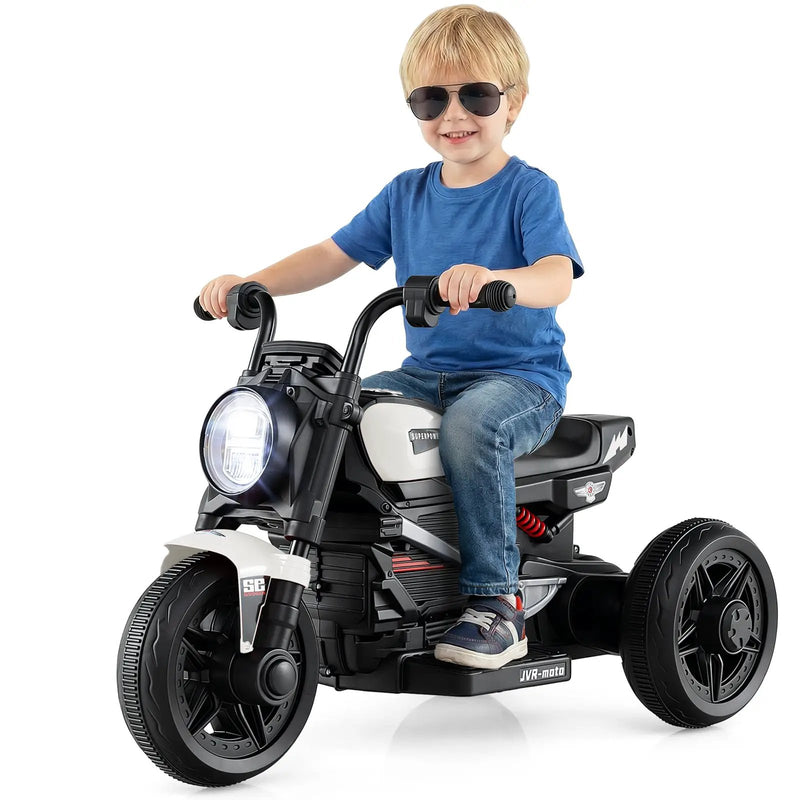 6V Kids Electric Motorcycle with LED Headlight and Music for Toddlers Aged 3-5 by DirectDeals